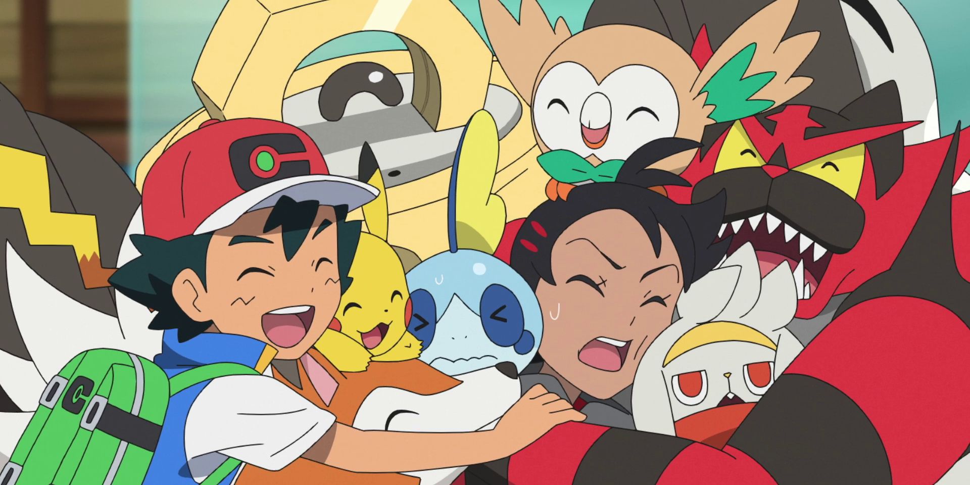 Ash introducing Goh to his Alolan Pokemon in the Journeys anime