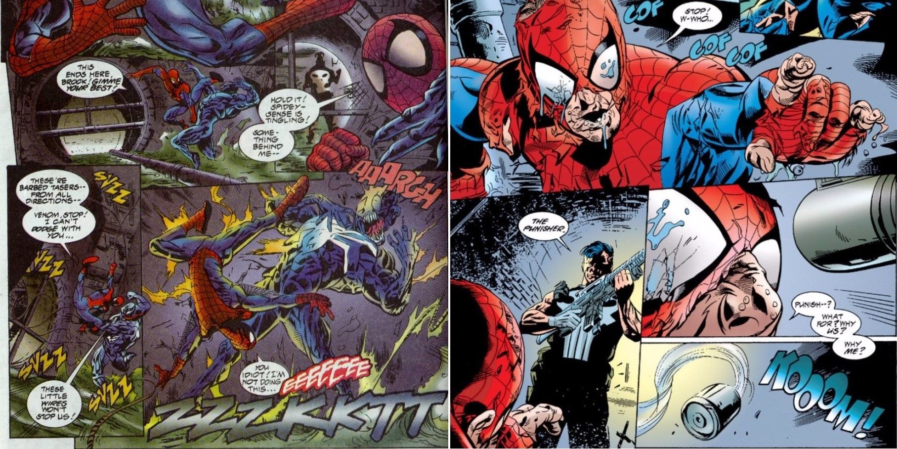 Venom Eddie Brock Spider-man Peter Parker Punisher Frank Castle Marvel Comics