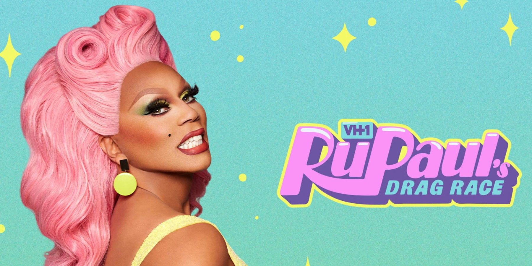 RuPaul next to the logo of their titular show