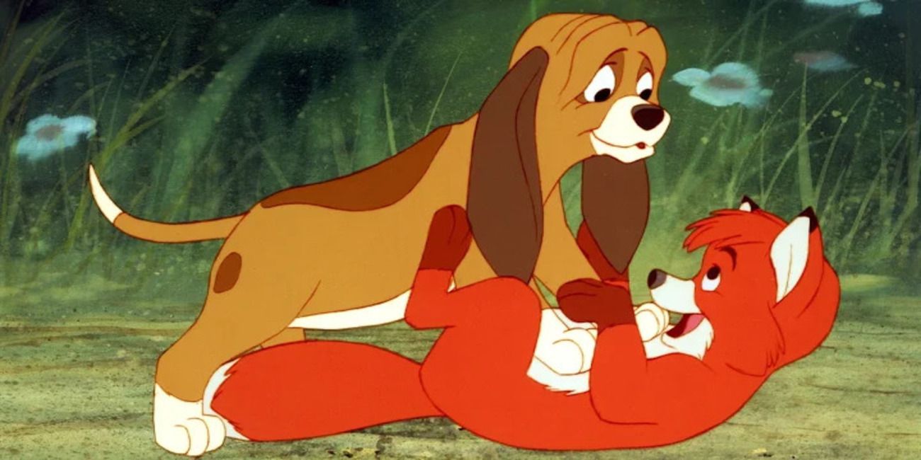 Tod and Copper in baby form, The Fox and the Hound