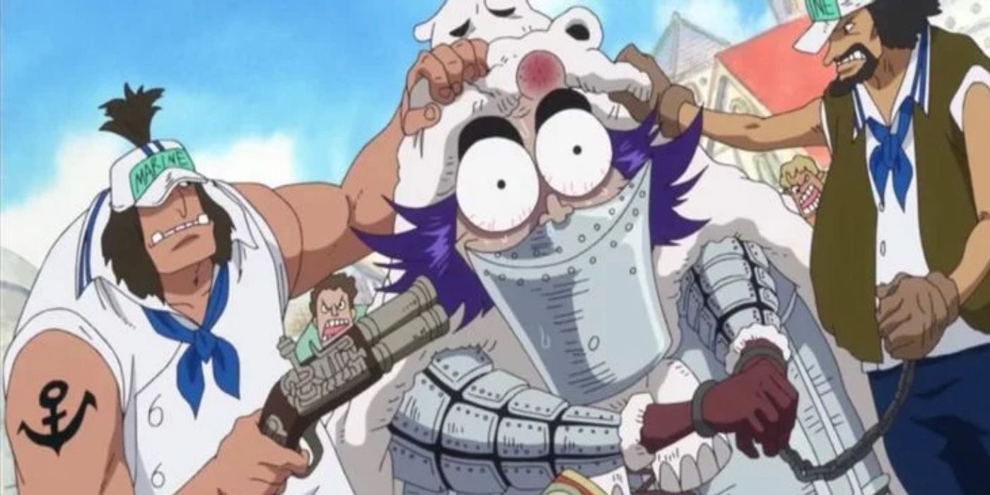 Wapol shocked in One Piece