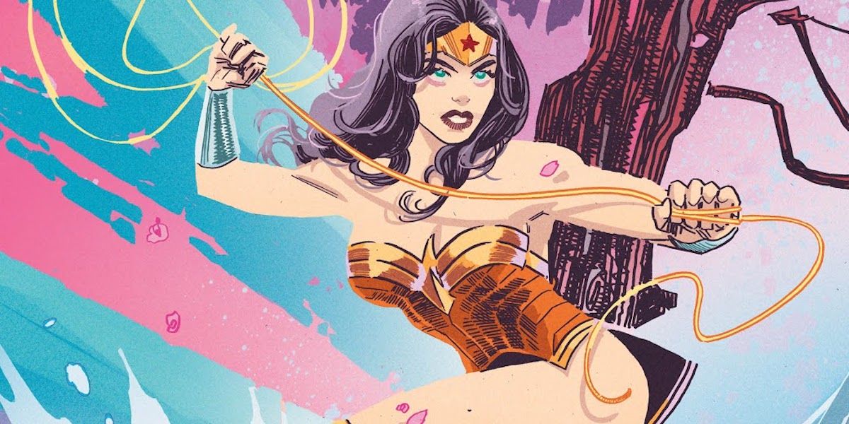 Wonder Woman with her magic lasso