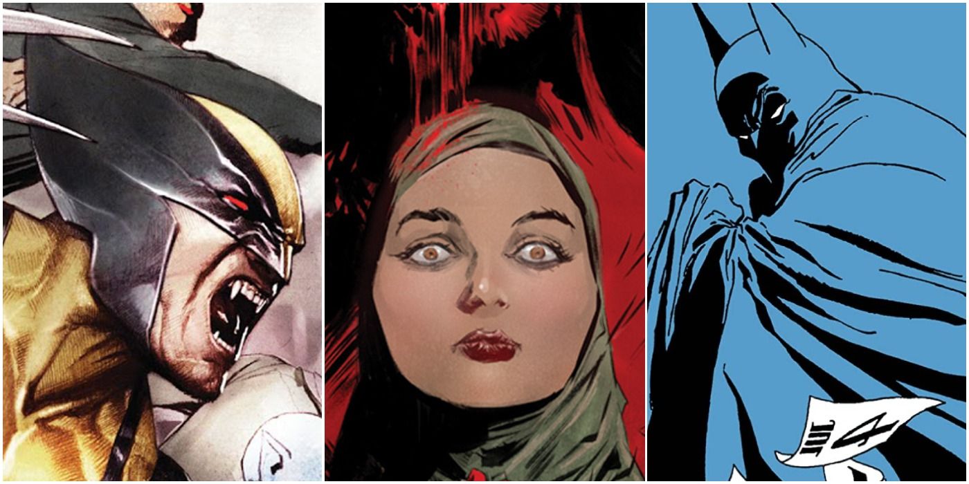 a photo collage of marvel zombies, infidel, and batman: the long halloween