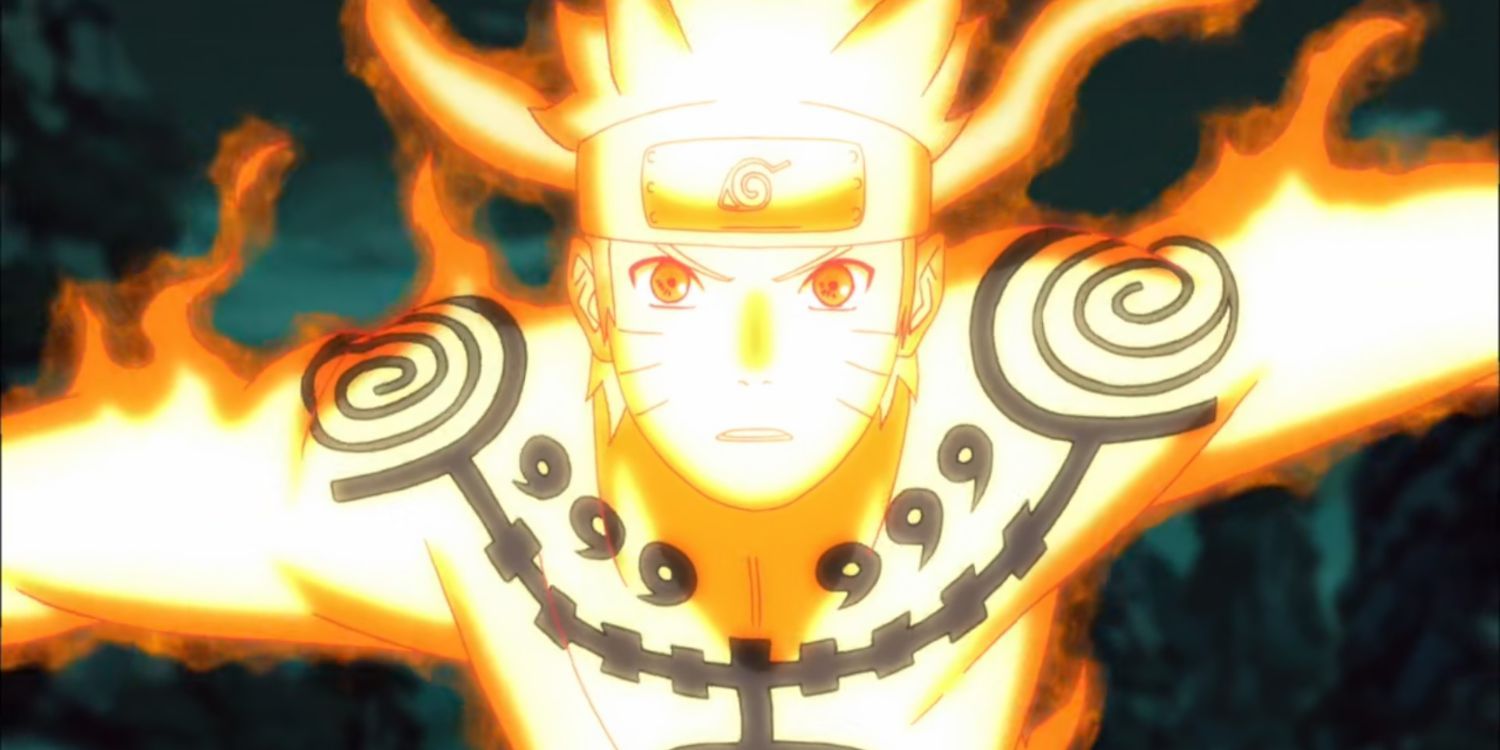 Naruto in Nine Tails Chakra mode