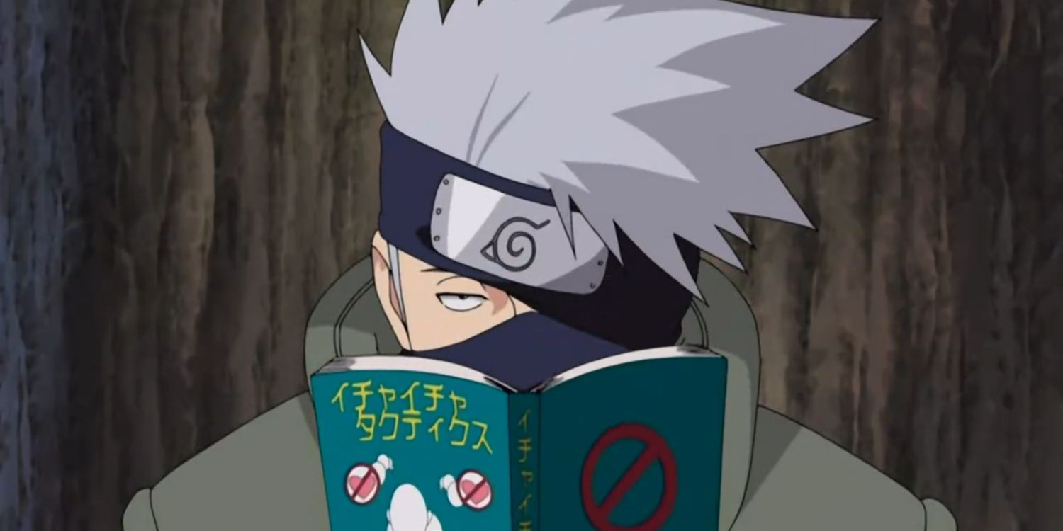 Kakashi Reading "Make Out Paradise" in Naruto