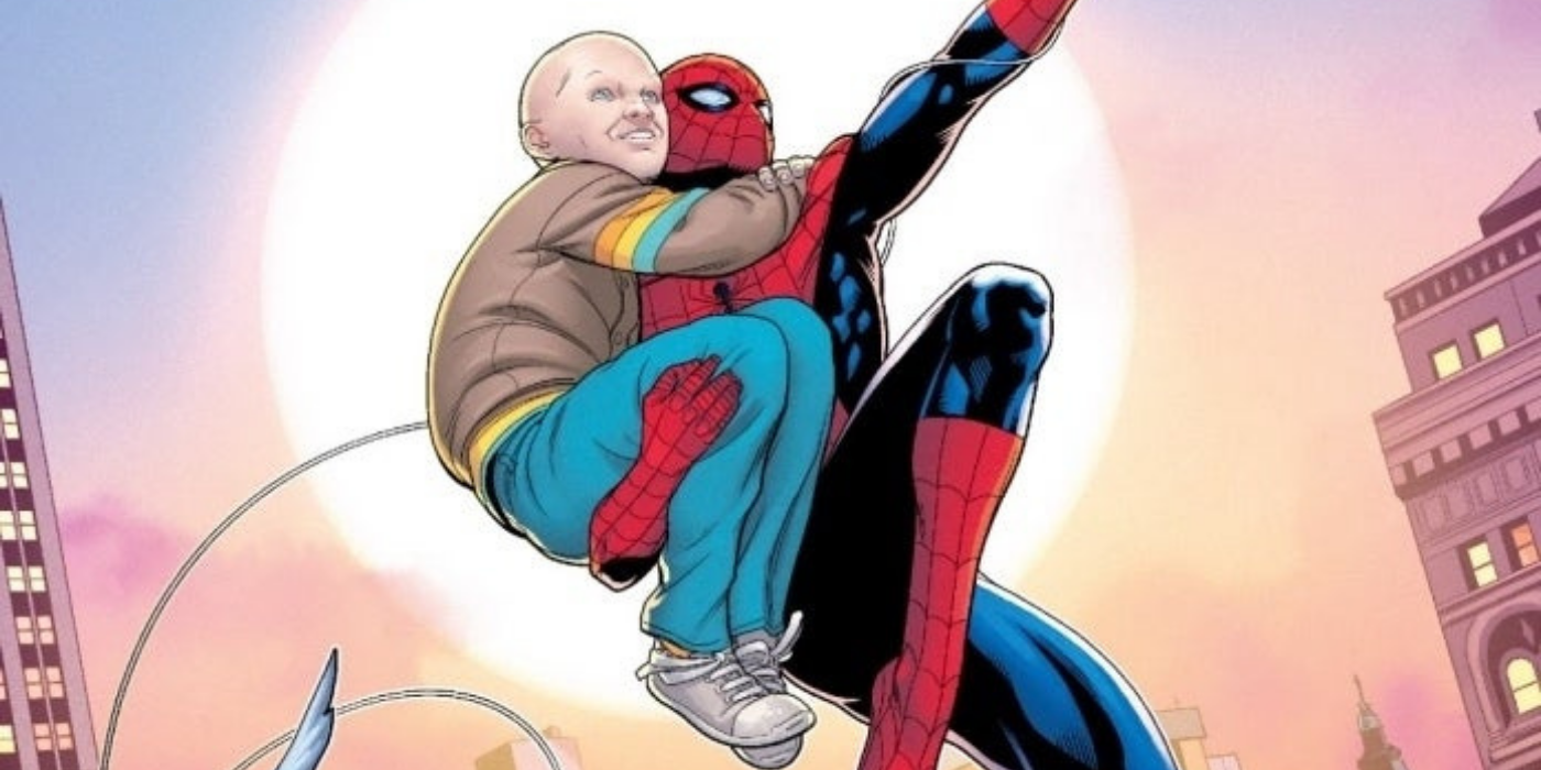 Spider-Man and Spider-Bite Swing From Comics