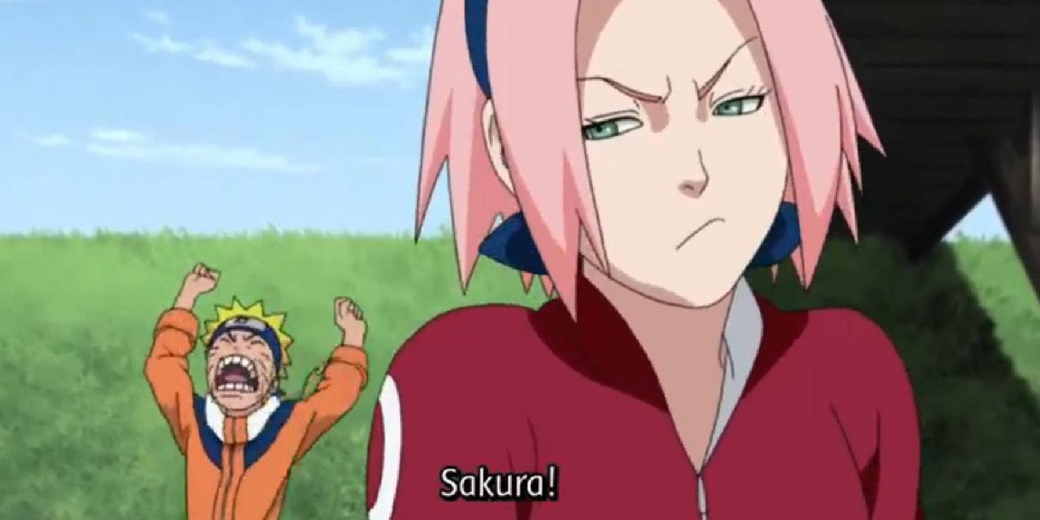 8 Naruto chasing sakura