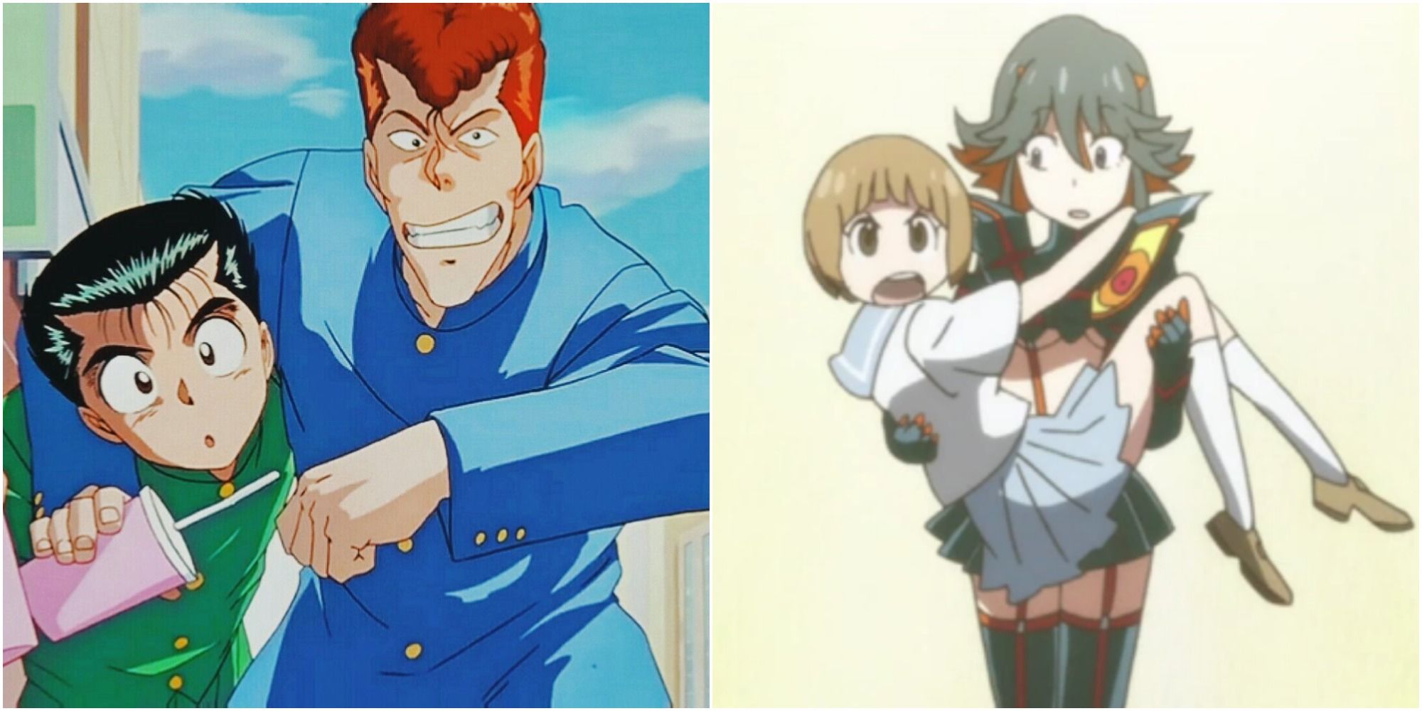 Anime friendships Featured Image — Yusuke, Kuwabara, Ryuko, Mako