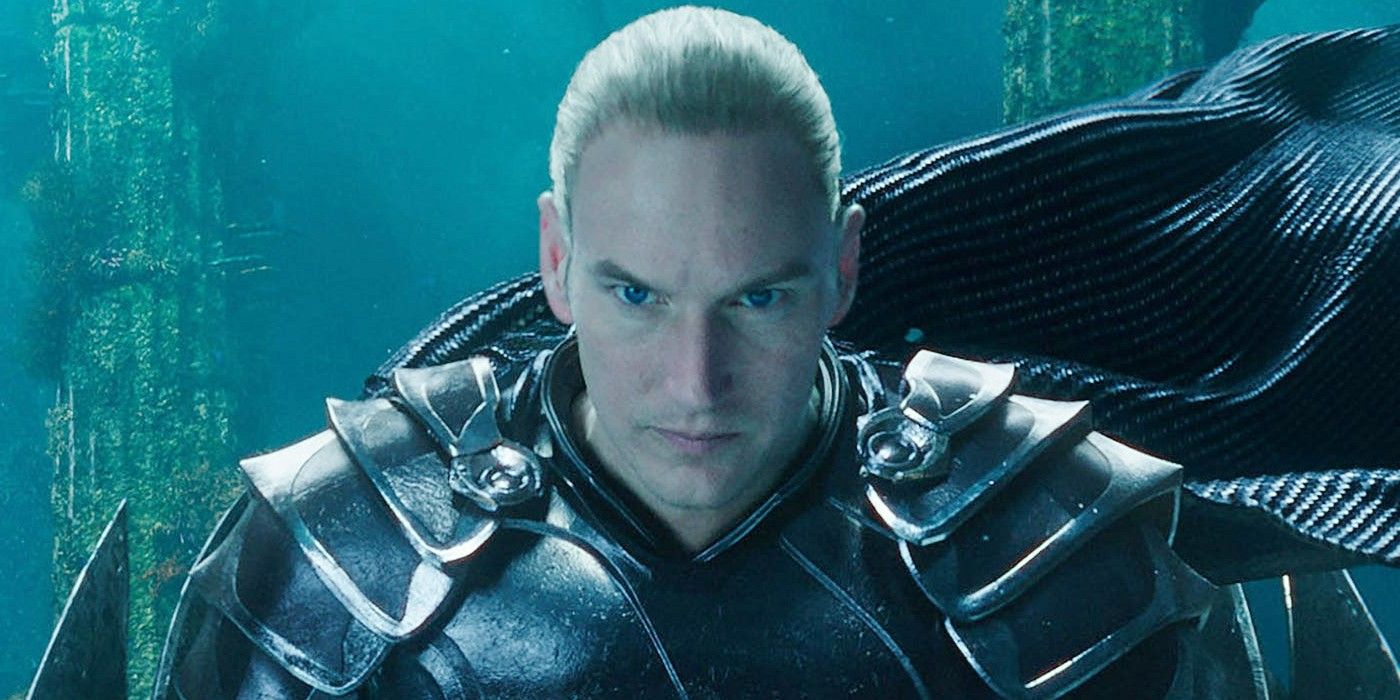Patrick Wilson as Orm looking stern in Aquaman