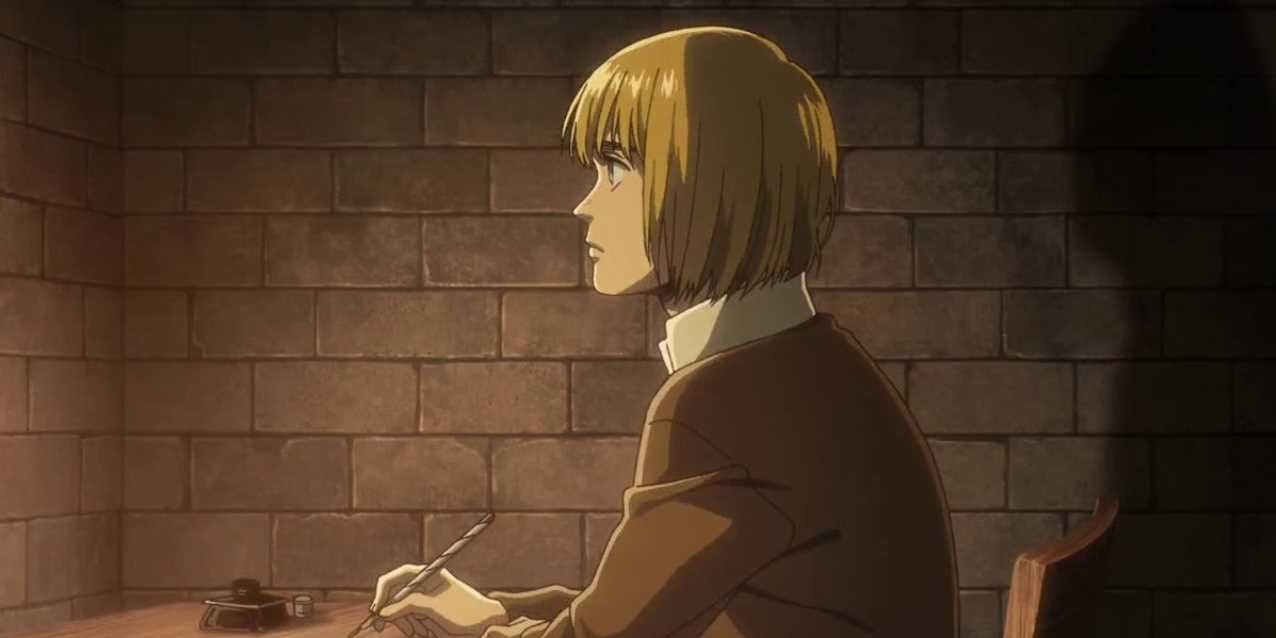 Armin Writing At A Table
