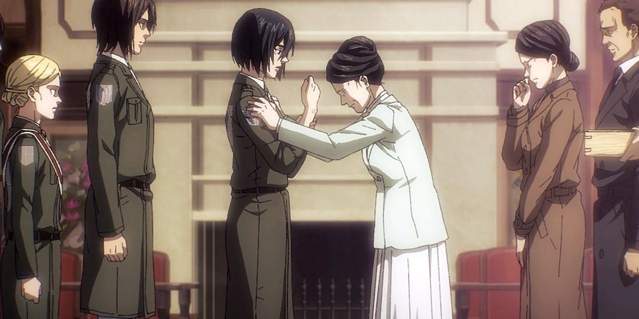 Anime Attack On Titan Mikasa Meets Lady Azumabito