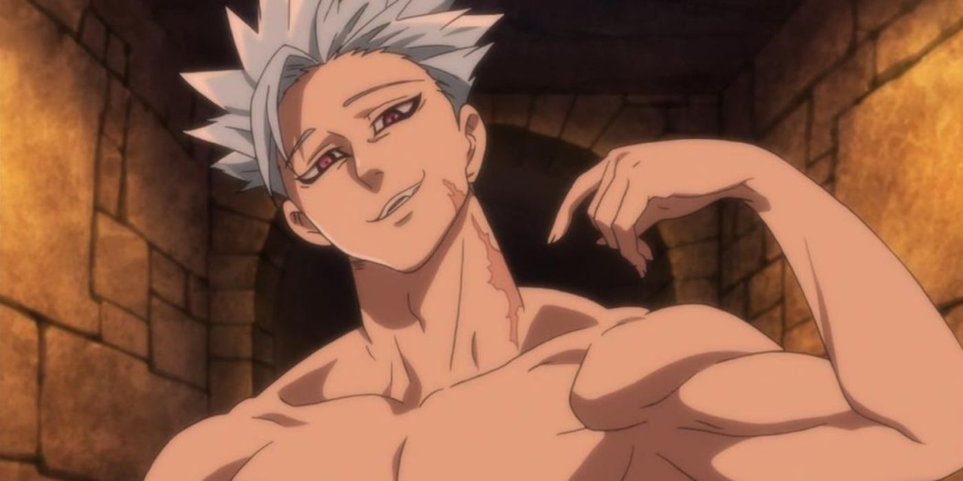 Ban Pointing At The Scar On His Neck In Seven Deadly Sins