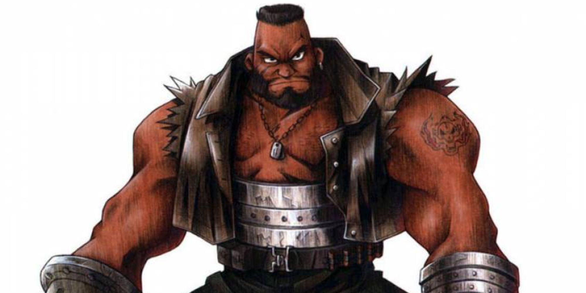 Barret Character Art From Final Fantasy VII