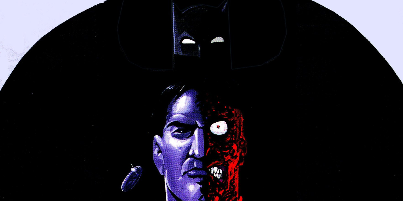 Batman Faces Cover By Matt Wagner With Batman And Harvey Dent Two-Face
