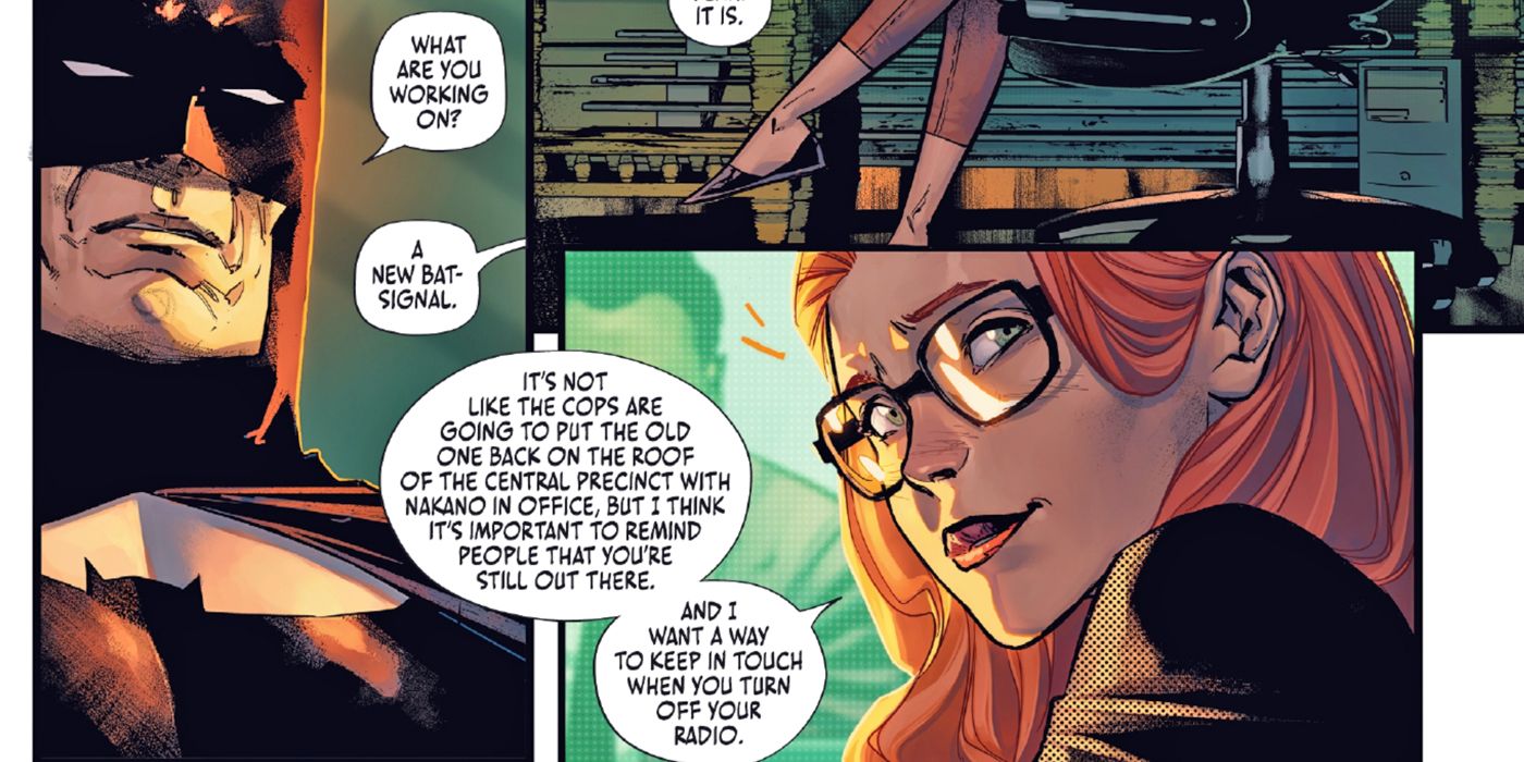Batman: Oracle Develops a New Kind of Bat-Signal for Gotham City