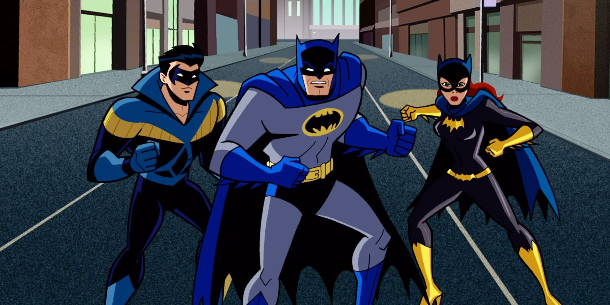 Batman the Brave and the Bold with Nightwing and Batgirl