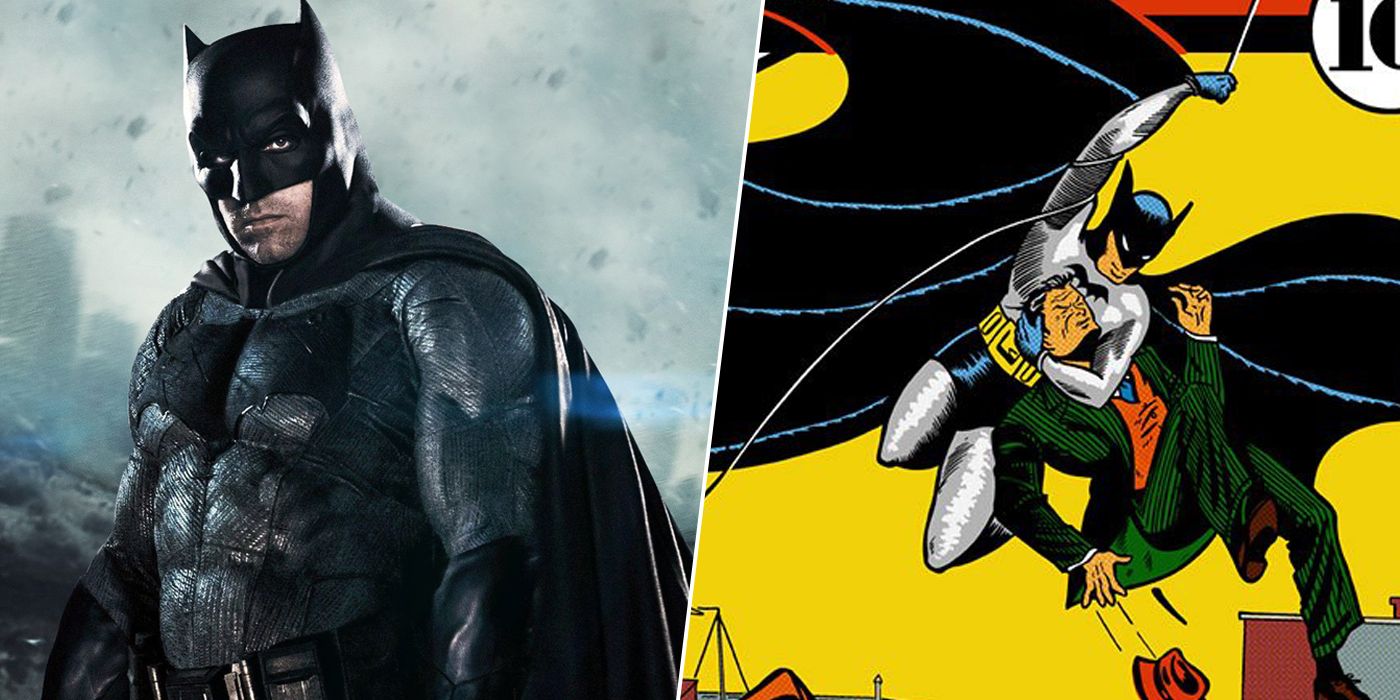 Ben Affleck as Batman and the character's first comic appearance