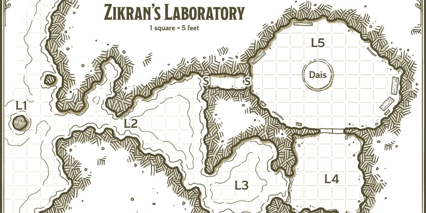 Zirkan's Labratory Map in Dungeons &amp; Dragons Candlekeep Mysteries