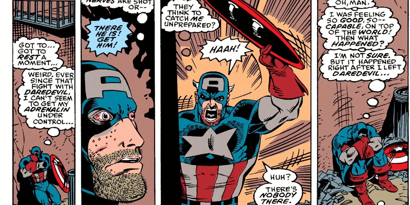 Captain America is tripping