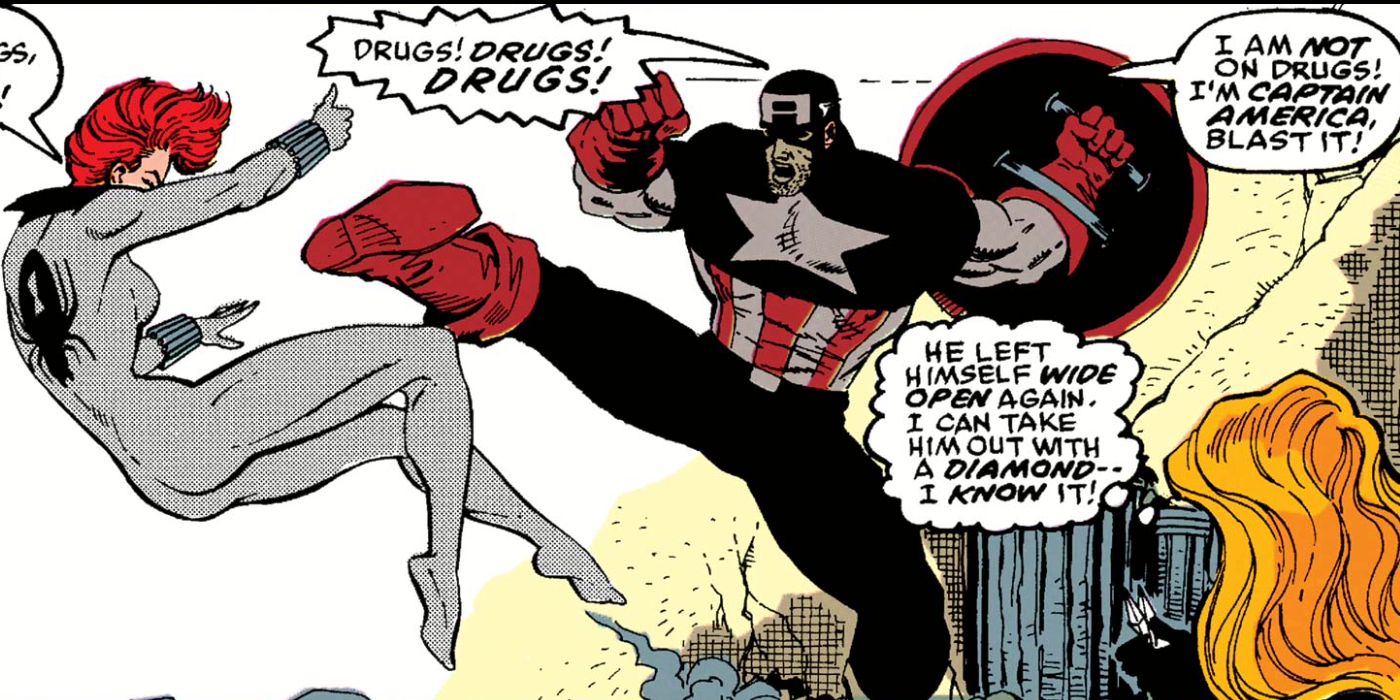 Captain America on Drugs