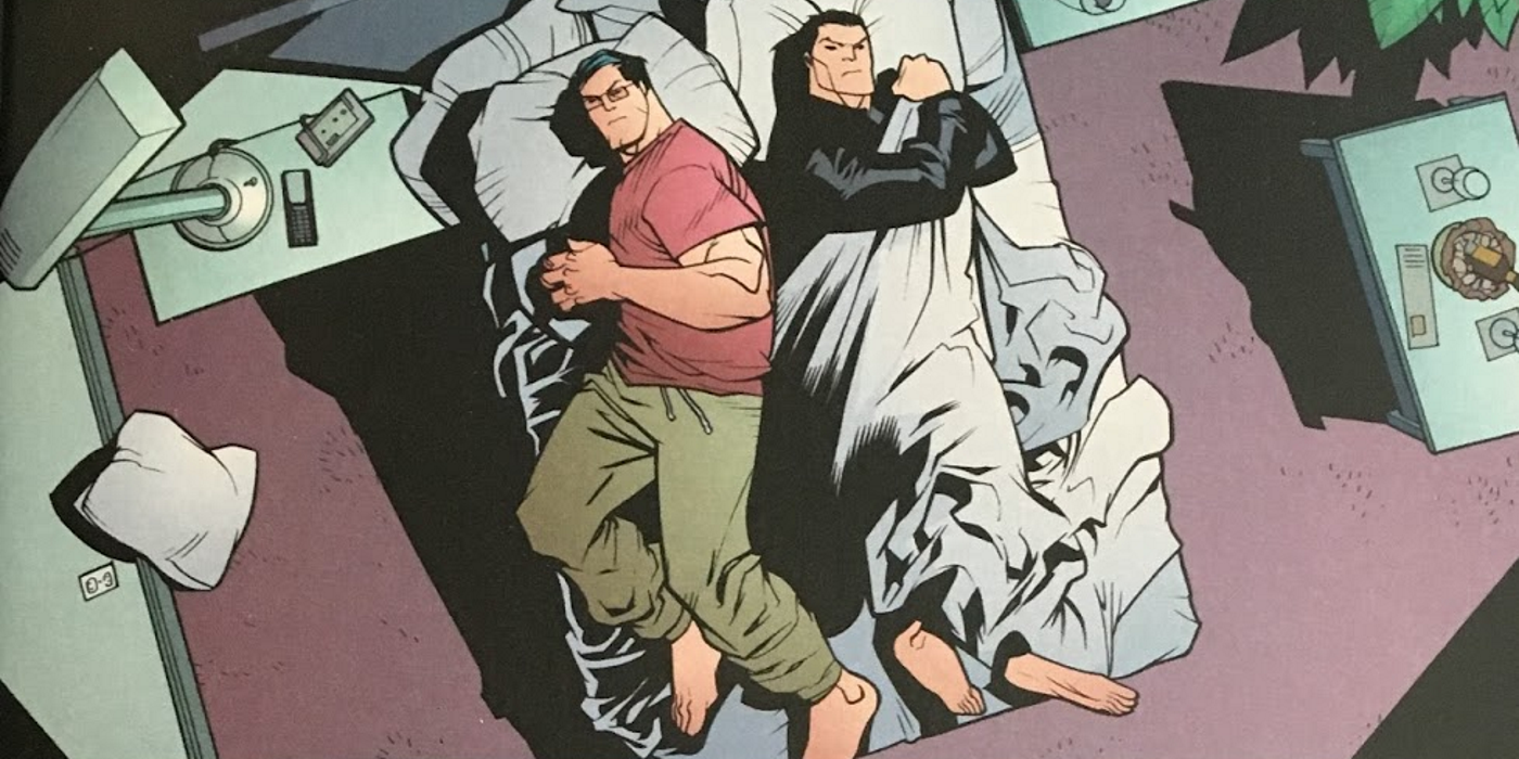 Clark Kent And Bruce Wayne Sharing A Bed In Superman/Batman Annual #1