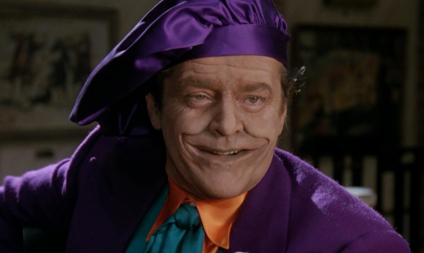 dc tim burton's batman joker with flesh painted face