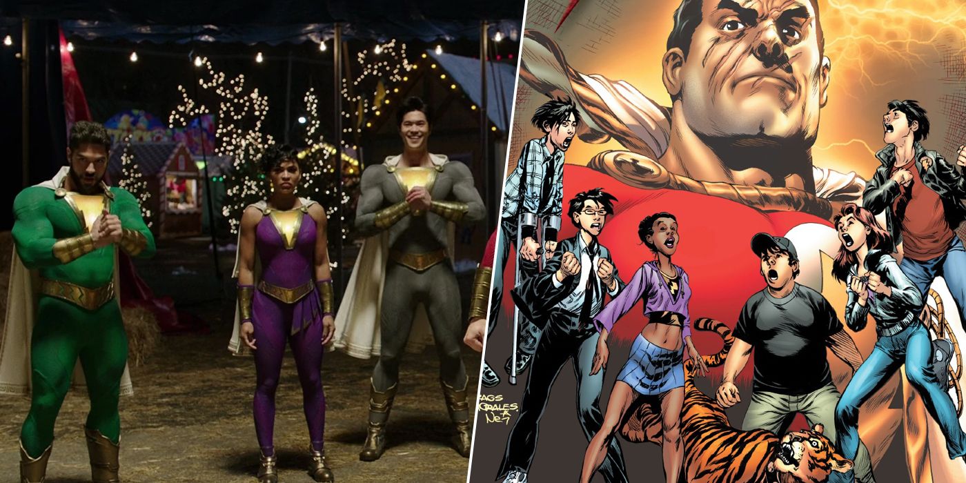 DCEU's Shazam Family and their first comic appearance