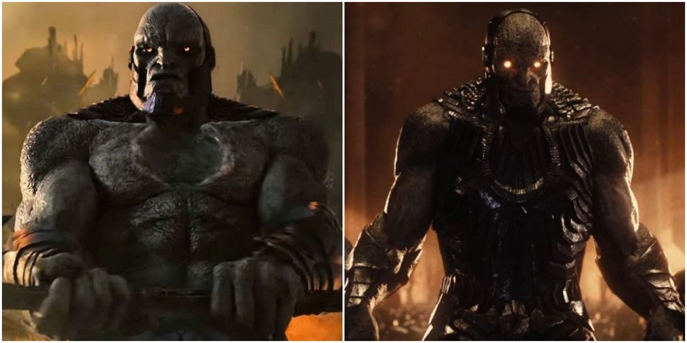 Darkseid as he appears in the Snyder Cut, in the ancient past and present time.