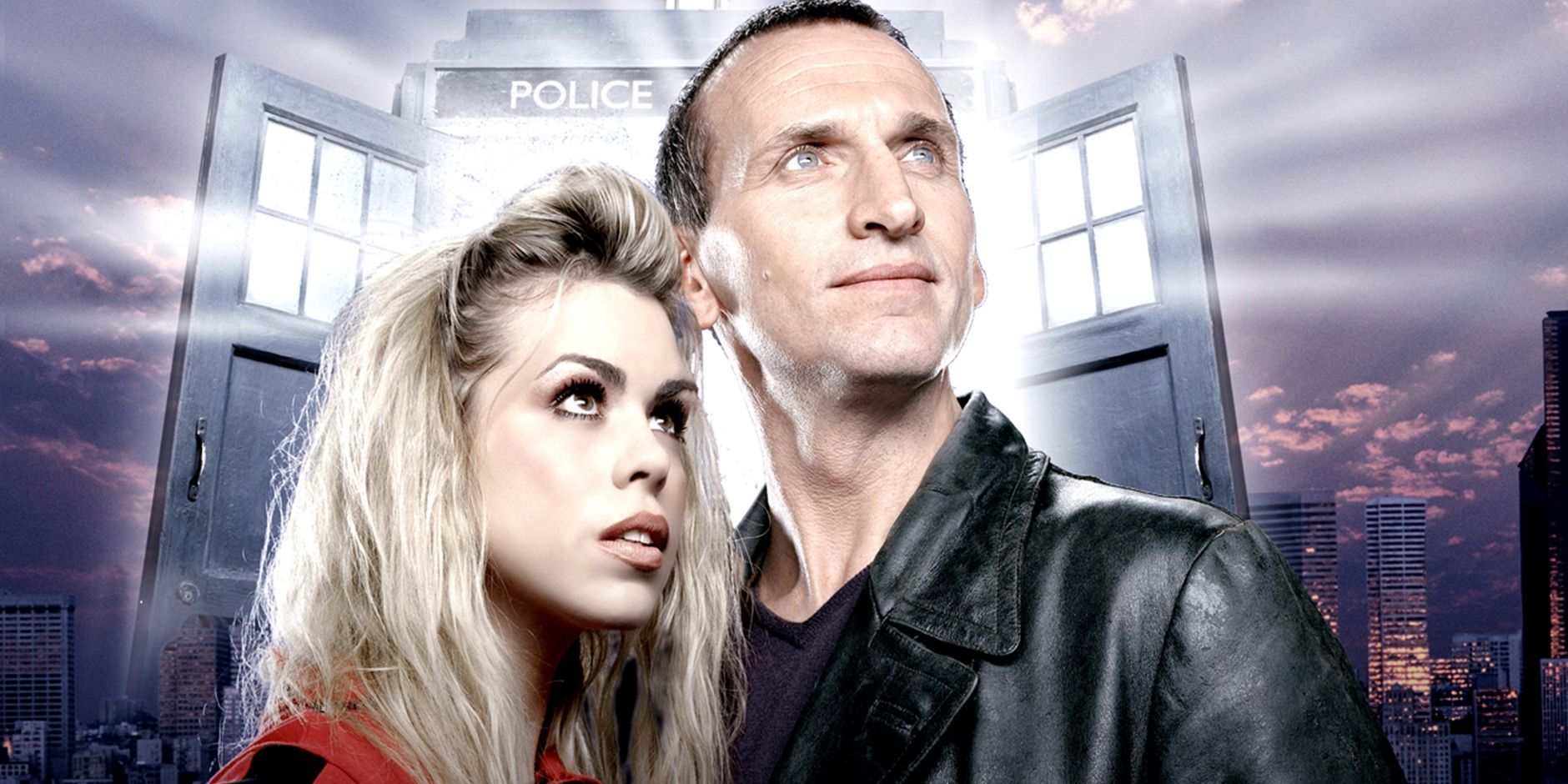 Christopher Eccleston and Billie Piper in 2005's Doctor Who