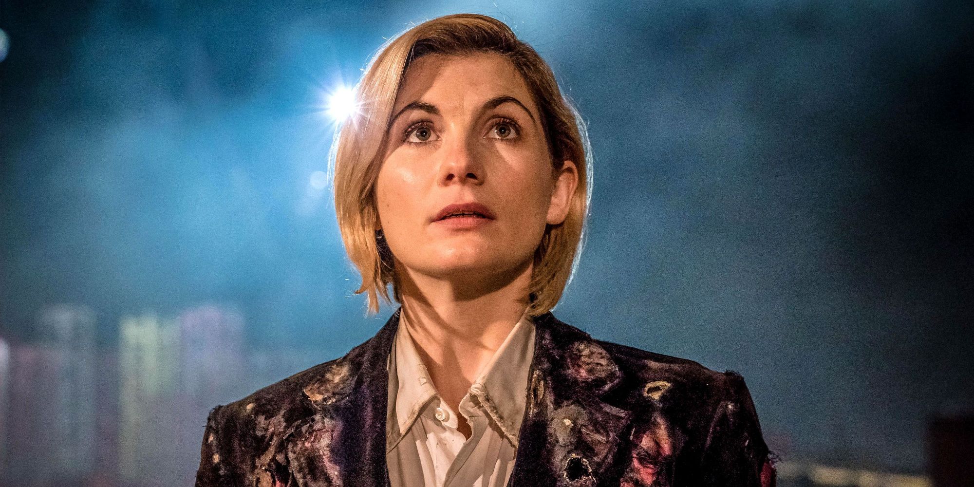 Jodie Whittaker as the newly regenerated Doctor in Doctor Who