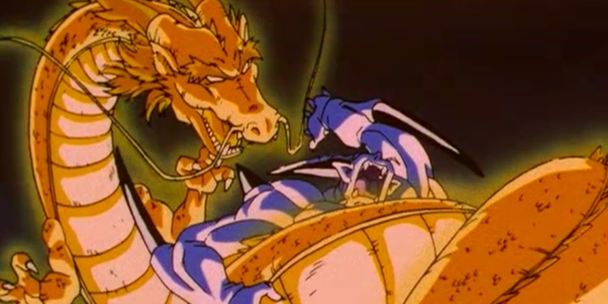 Omega Shenron and the Dragon Fist in Dragon Ball GT.