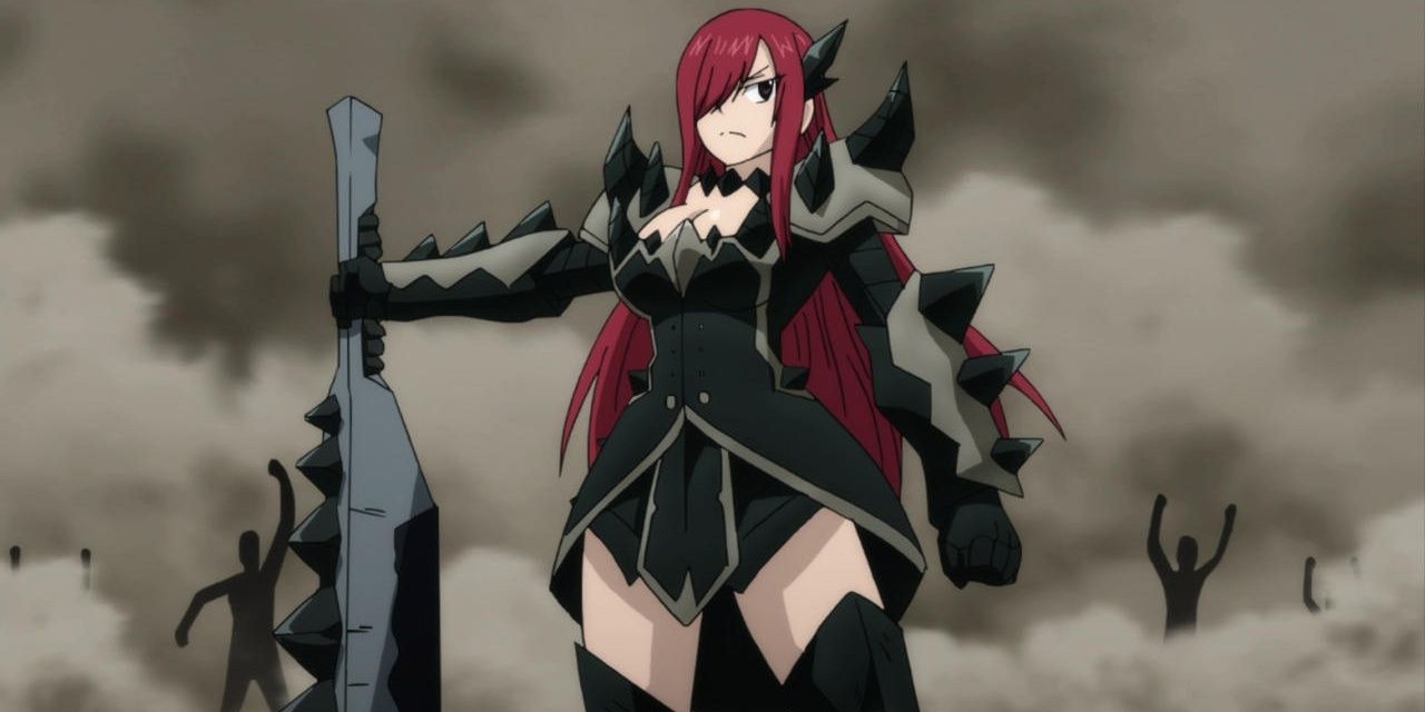 Fairy Tail's Erza Scarlet wearing her Purgatory Armor.