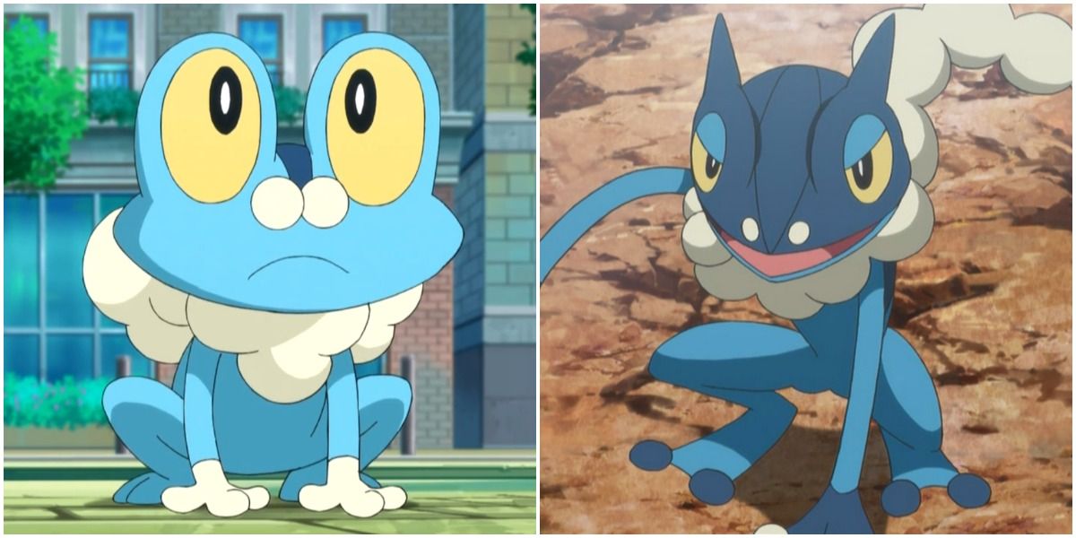Froakie and Frogadier from Pokémon 