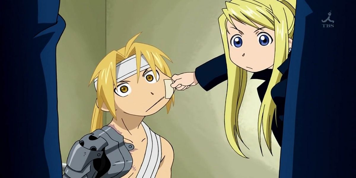 winry and ed fighting fma