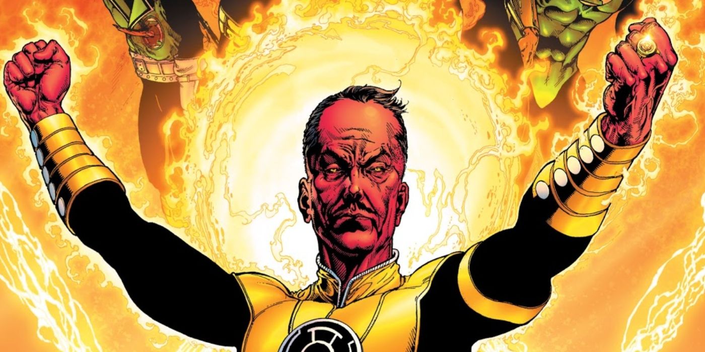 Sinestro displays his powers