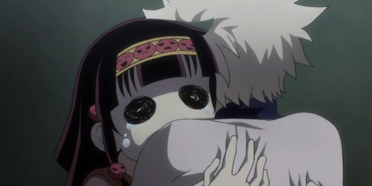 Hunter x Hunter — Killua hugs Nanika