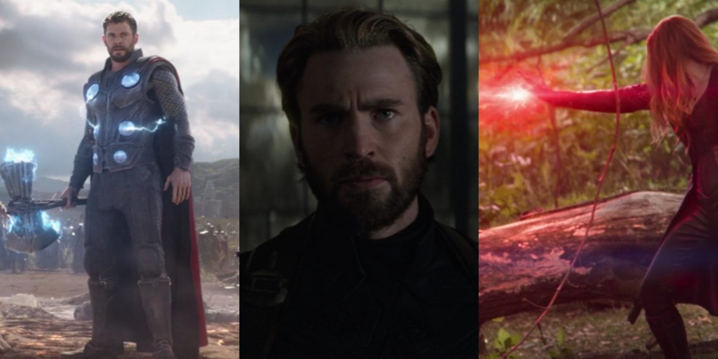 Thor, Captain America and Scarlet Witch