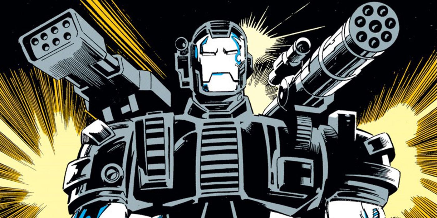 Tony Stark in his War Machine armor