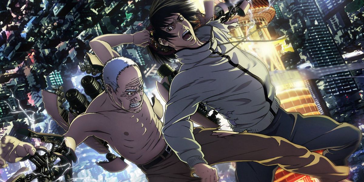 Inuyashiki fighting in the sky