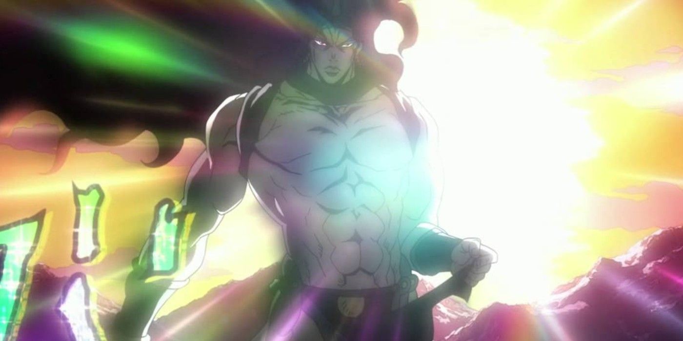 Jojos Kars Become The Ultimate Life Form shining brightly