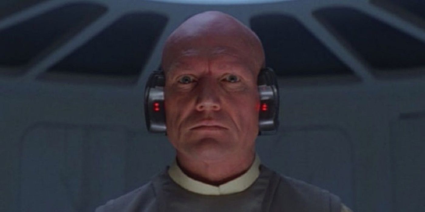 Lobot wearing headphones in The Empire Strikes Back.