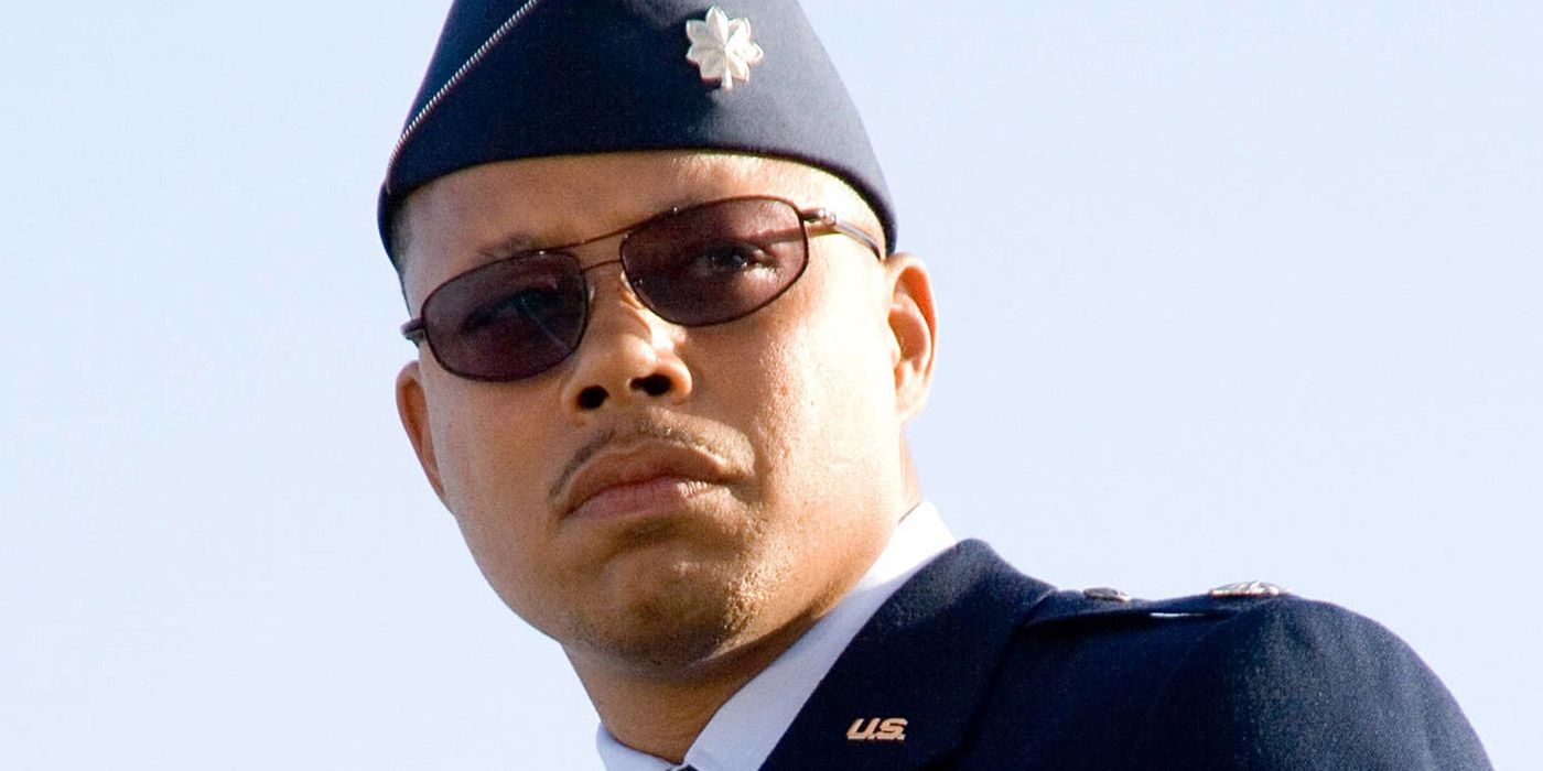 Terrence Howard as Rhodes in the first Iron Man film