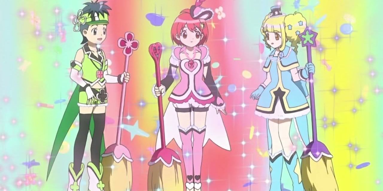 Minami, Rinko, and Aoi from the magical girl anime Jewelpet.
