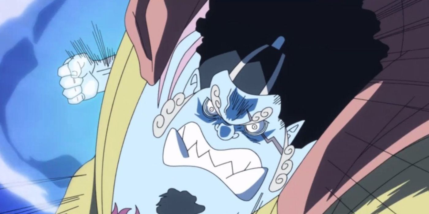 Jimbei from One Piece Punching