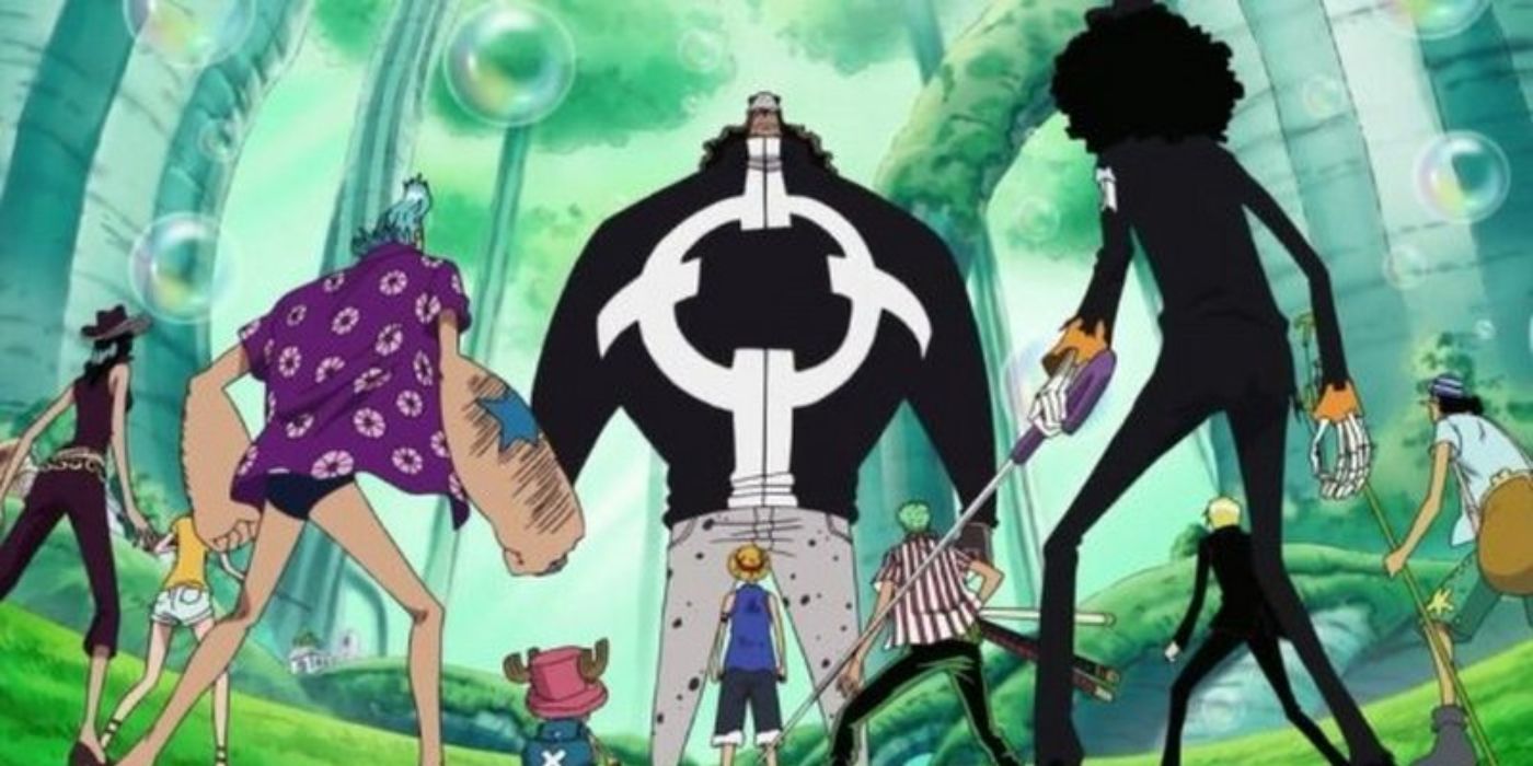 One Piece Straw Hats vs. Kuma group shot