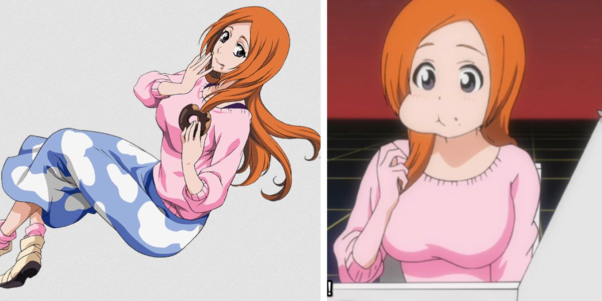Orihime eating donuts