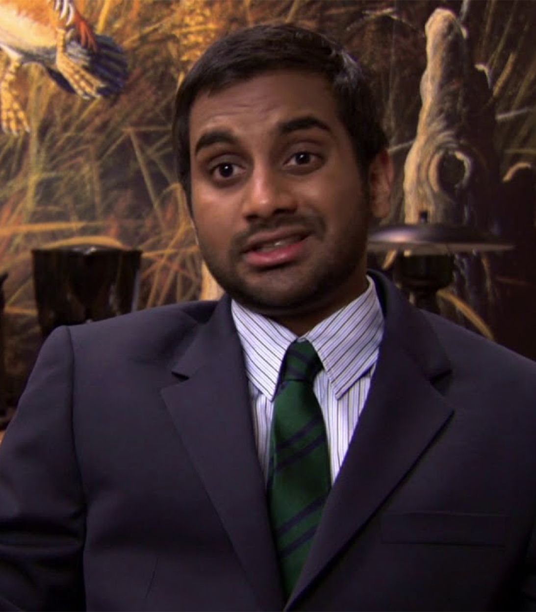 Tom Haverford as a DJ in the office