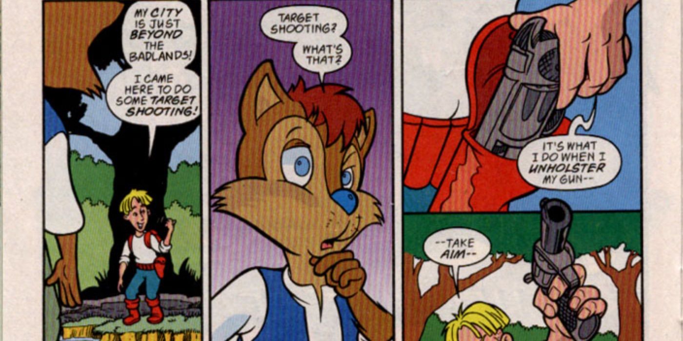 Emerson Acorn and Paladin From Sonic The Hedgehog Archie Comic