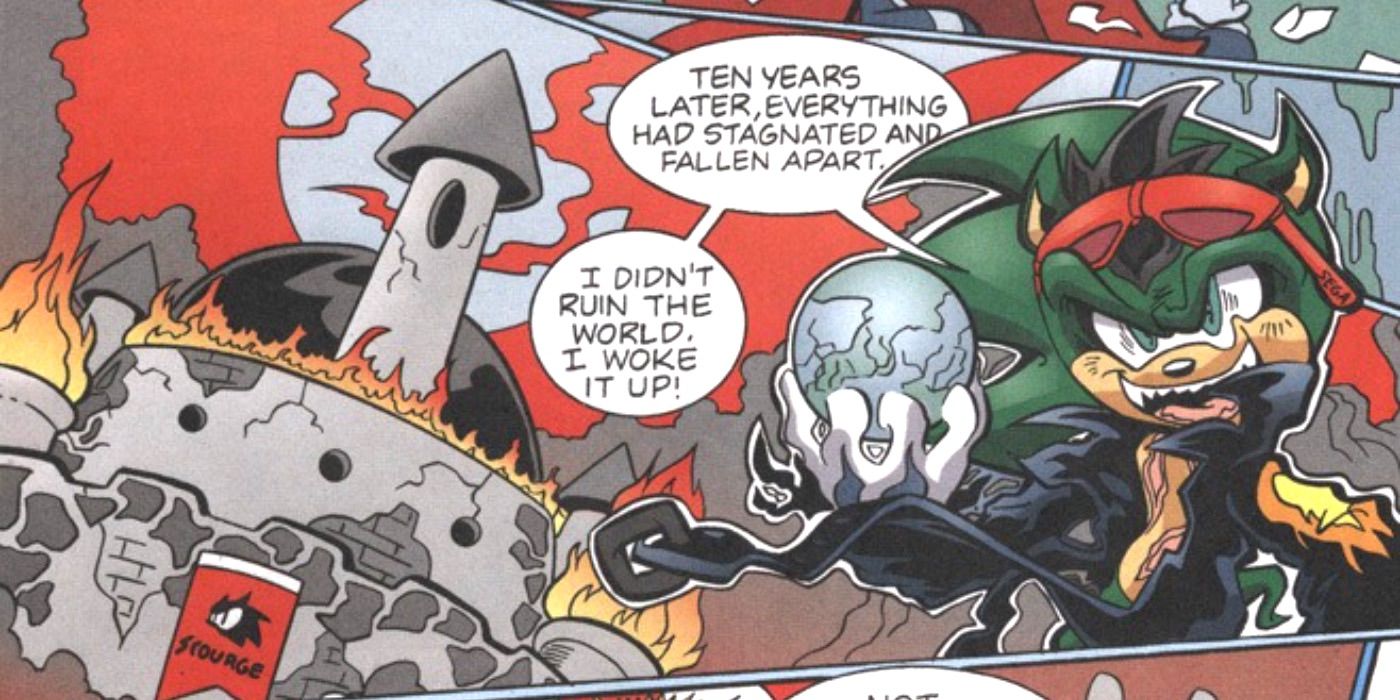Scourge The Hedgehog From Sonic The Hedgehog Archie Comic