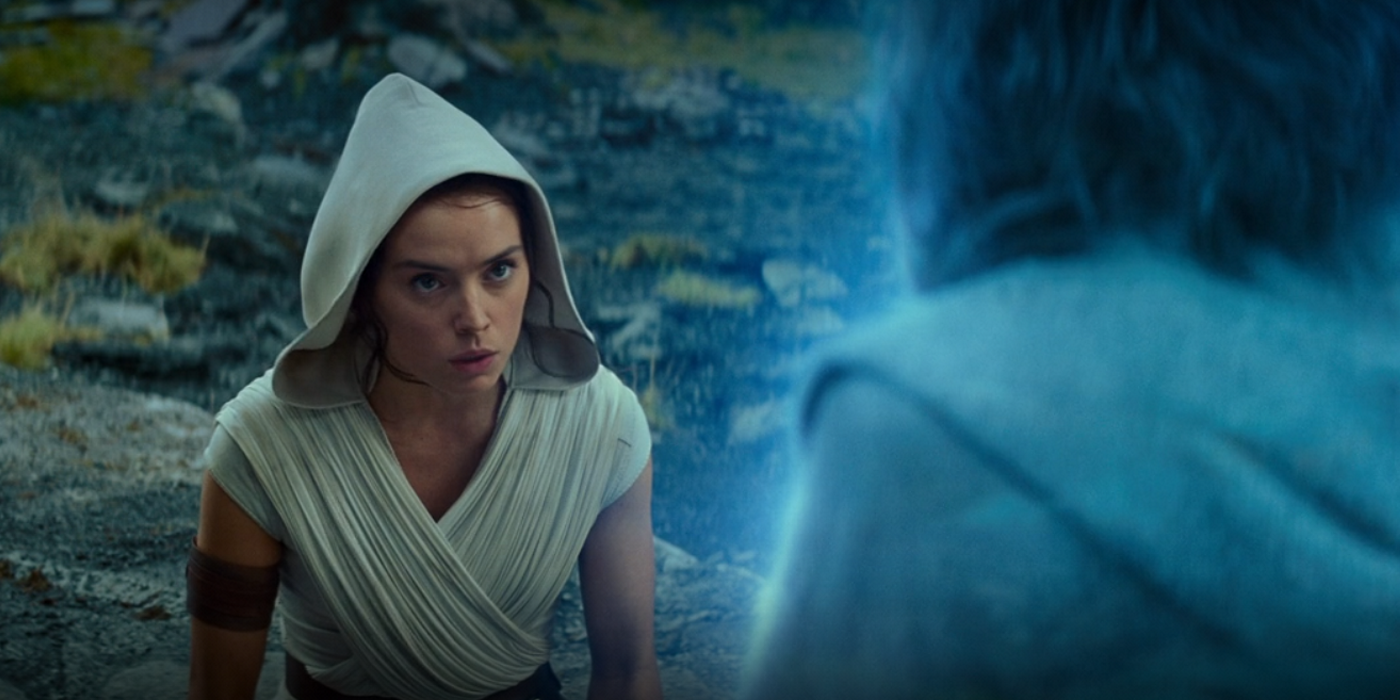 Rey Talks To Luke Rise Of Skywalker